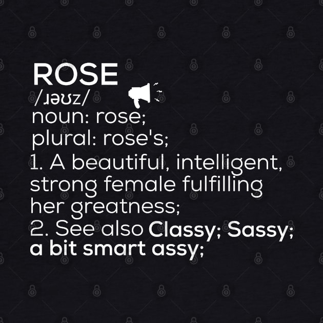 Rose Name Definition Rose Female Name by TeeLogic